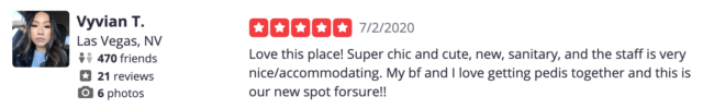 5-Star Yelp Review by Vyvian T.